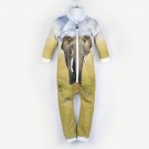 嬰兒長袖連身衣＊UV Babysuit 大象 Elephant＊Solamigos瑞典無毒
