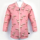 長袖拉鍊上衣(孩童&成人)＊Top Zip long sleeve 紅鶴 Flamingos＊